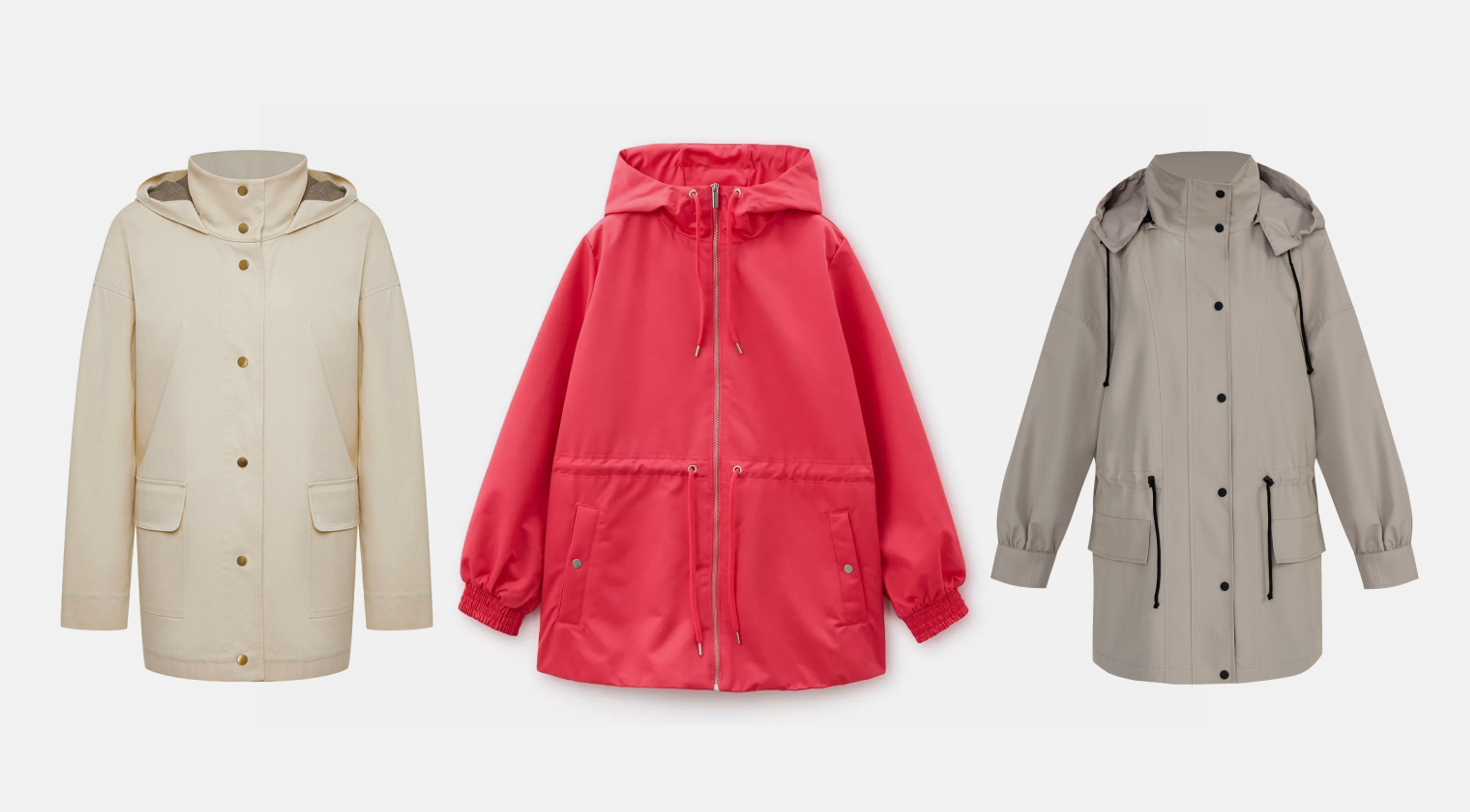 Удлиненная ветровка — самая актуальная куртка апреля