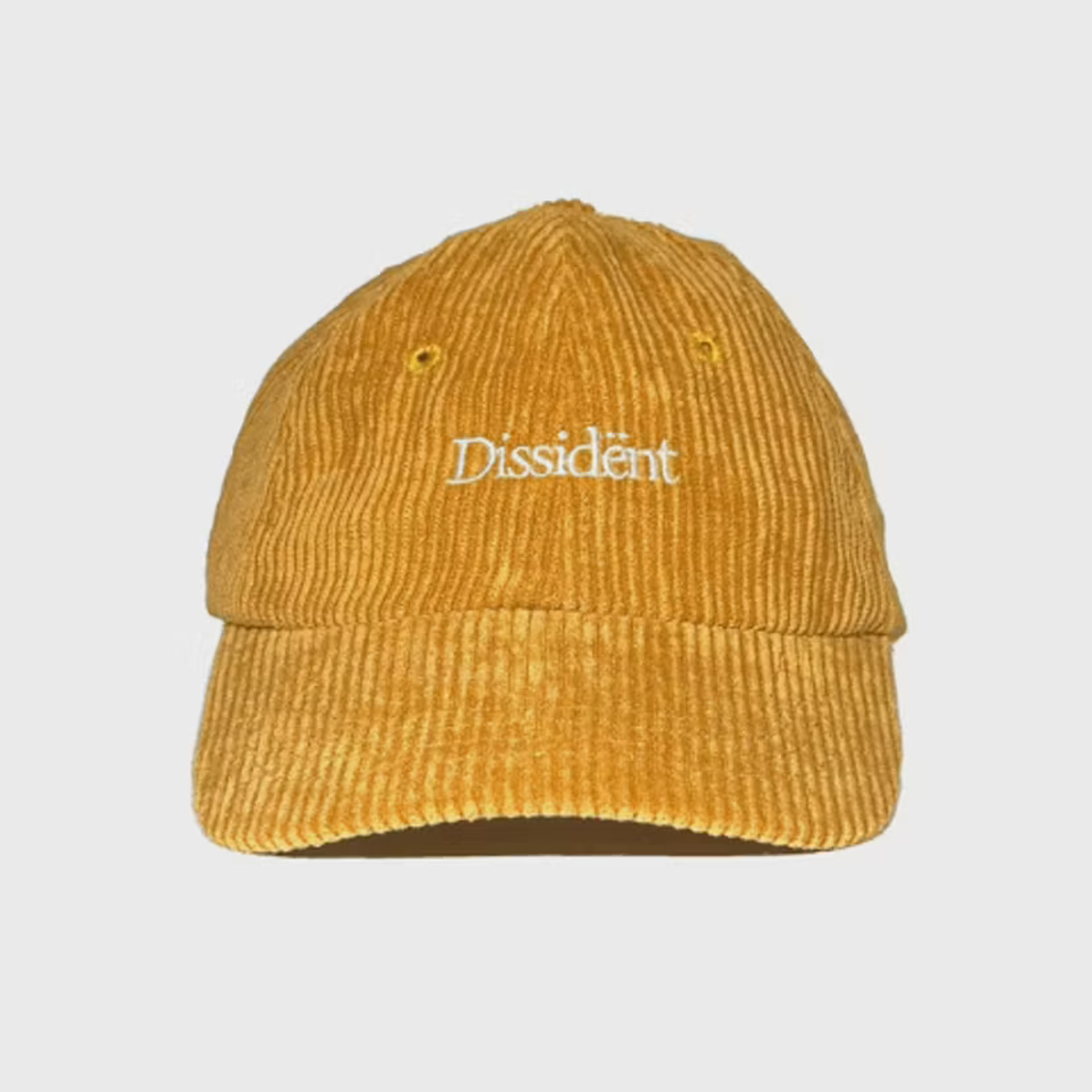 Кепка Dissident Corduroy OG Logo Cap in Mustard 