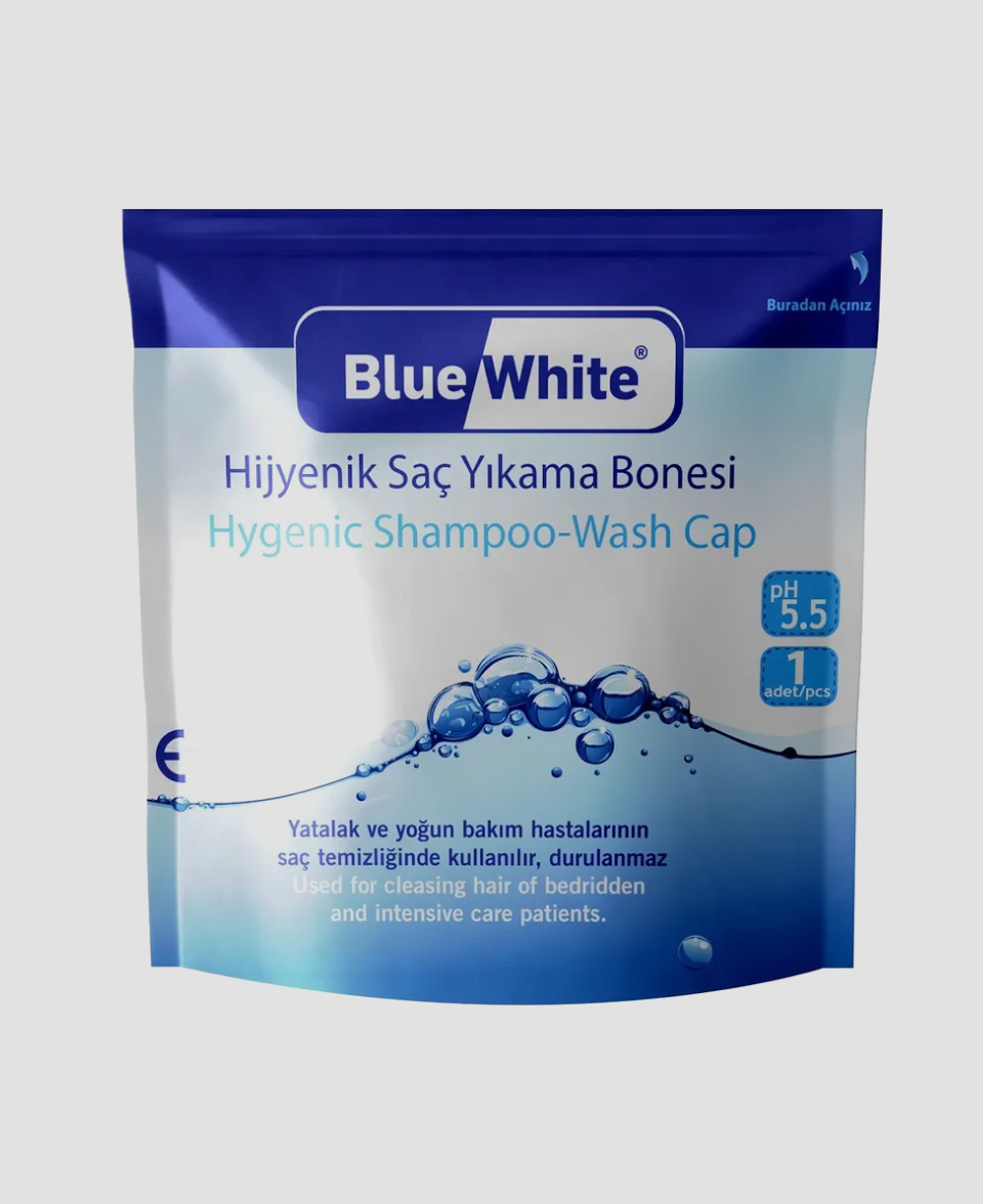 Шапочка для мытья головы Blue White