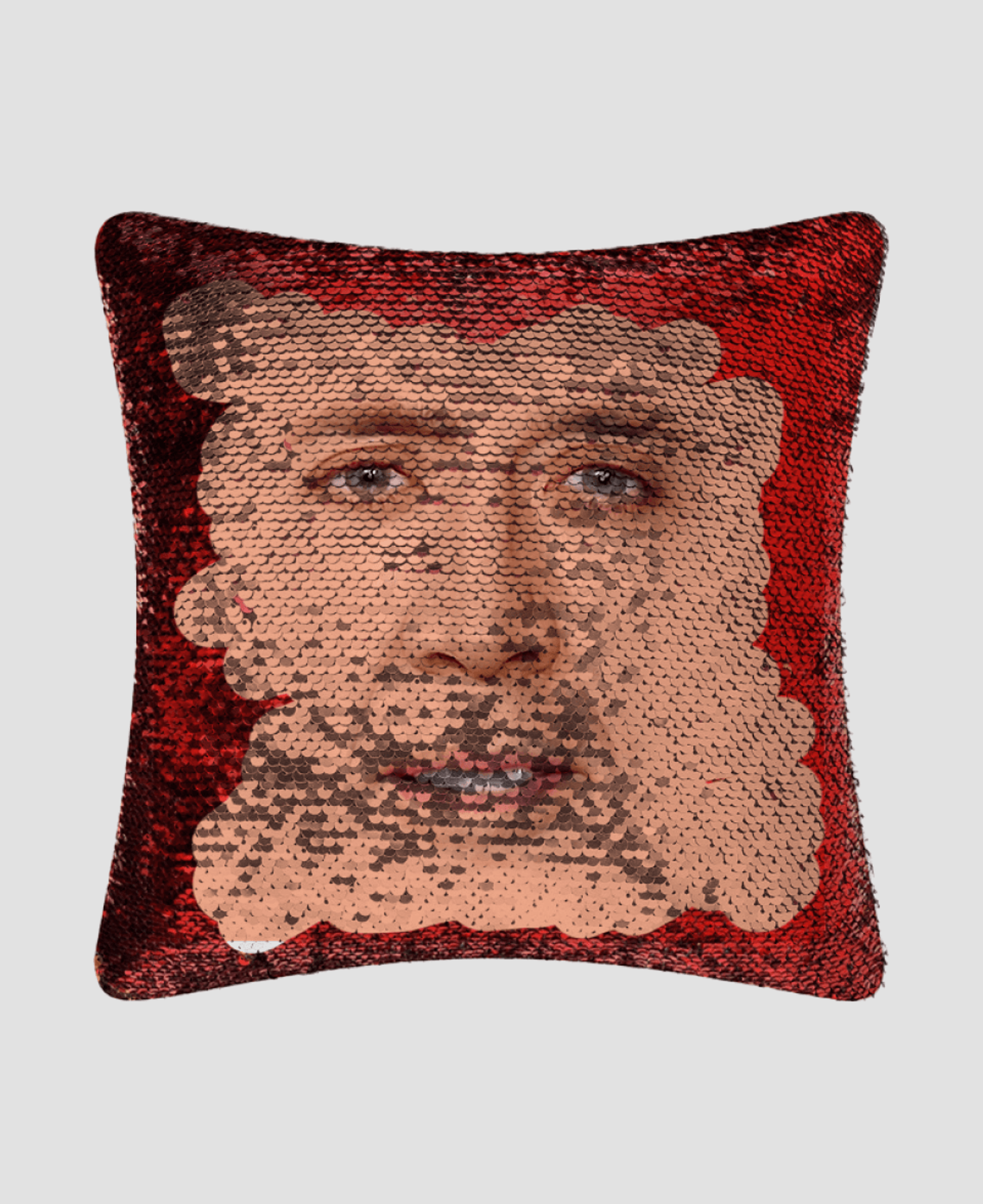 Подушка с пайетками