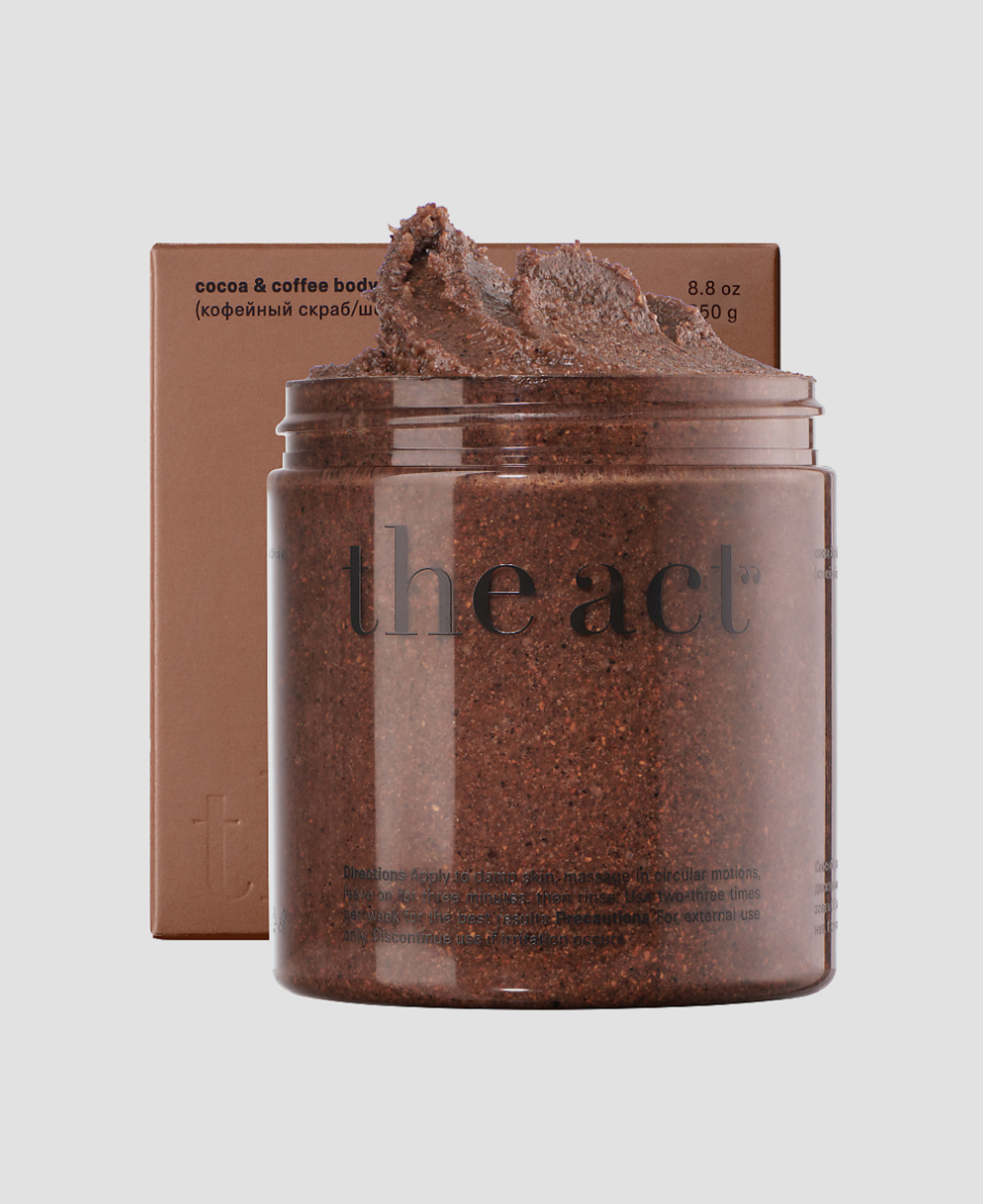 Деликатный кофейный скраб The Act Cocoa & Coffee Body Scrub