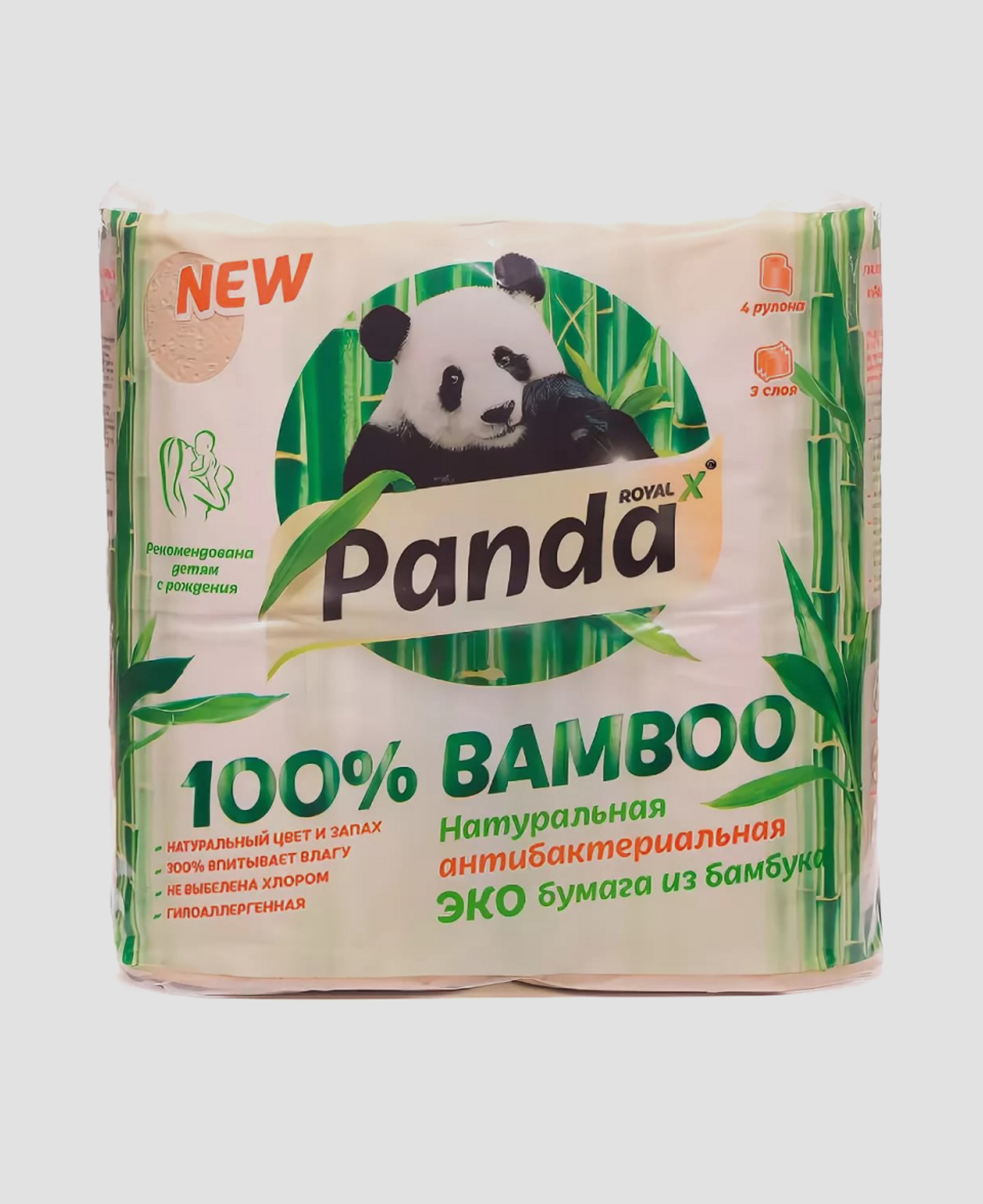 Туалетная бумага из бамбука Panda