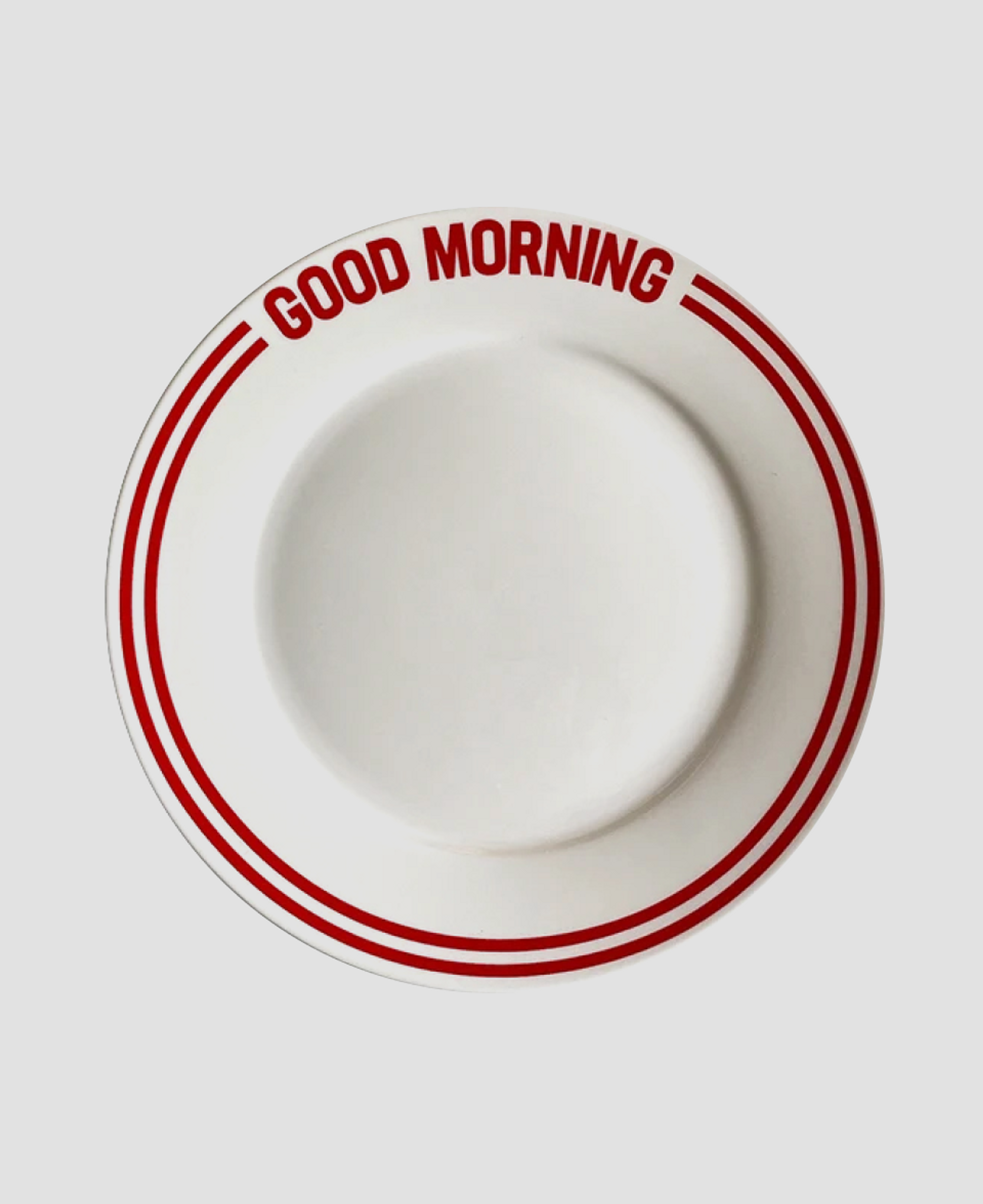 Керамическая тарелка с надписью Good Morning
