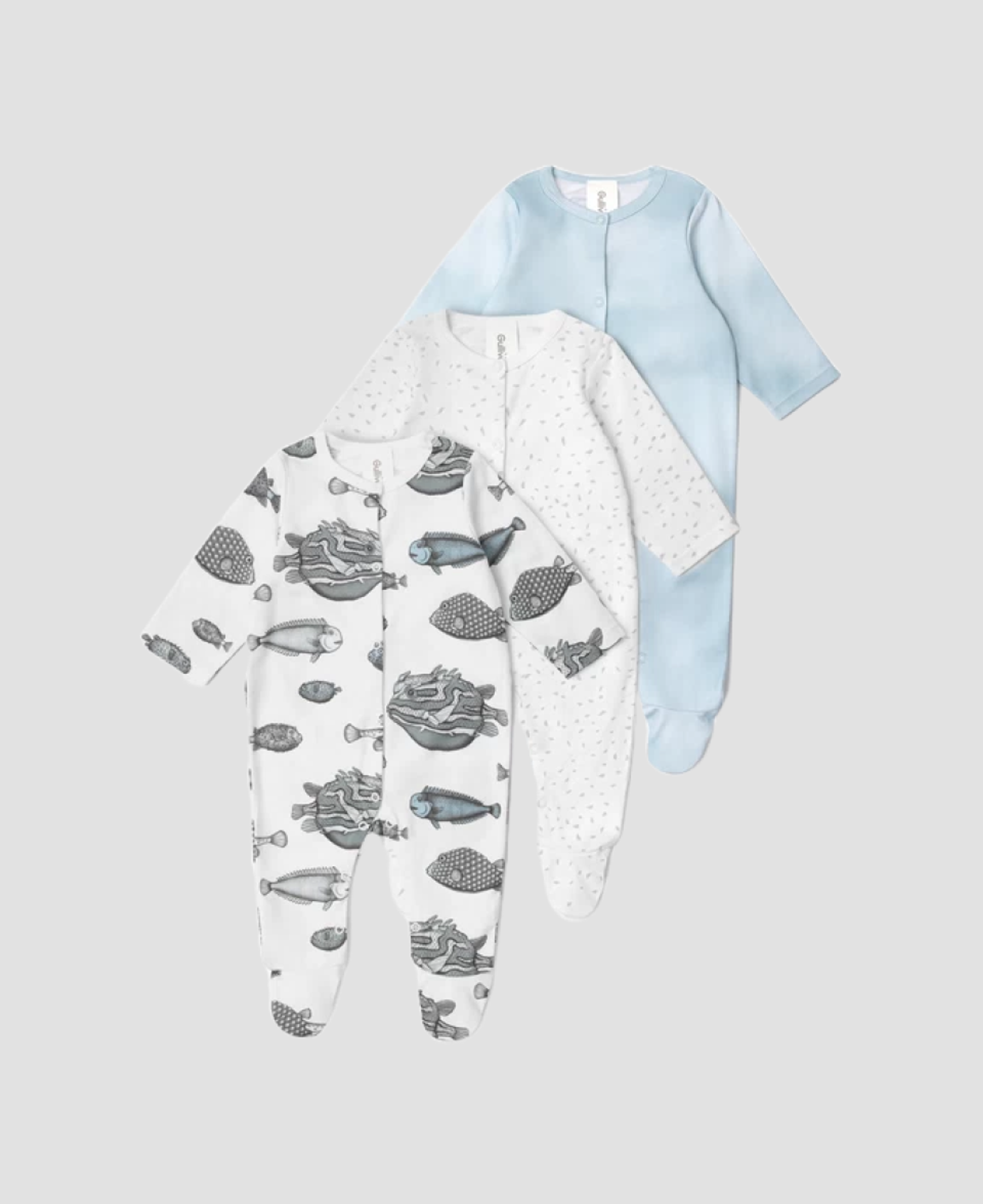 Комплект из трех комбинезонов Gulliver Baby 