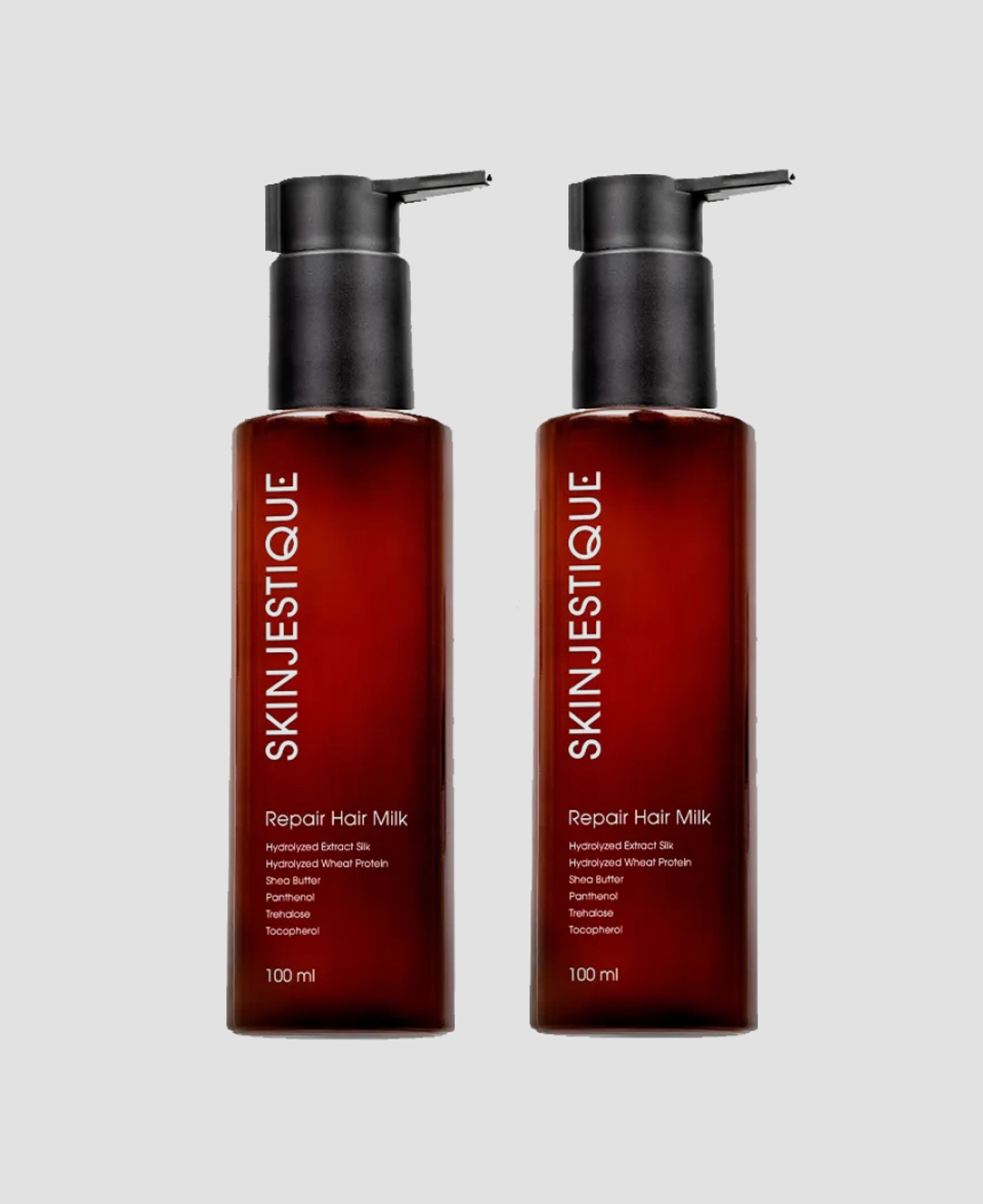 Два флакона молочка для волос Skinjestique