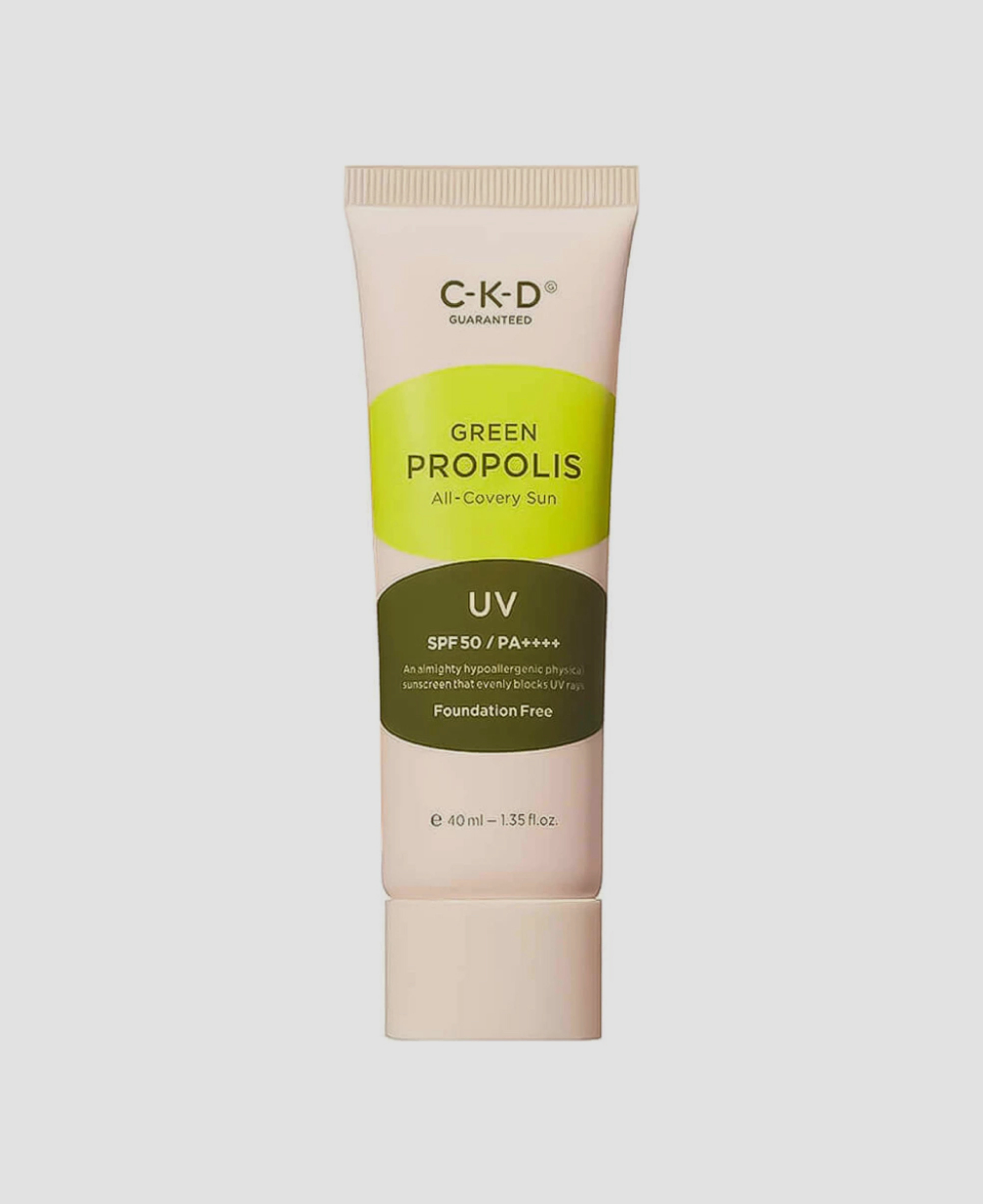 Тонированный санскрин Ckd Green Propolis SPF 50+ PA++++