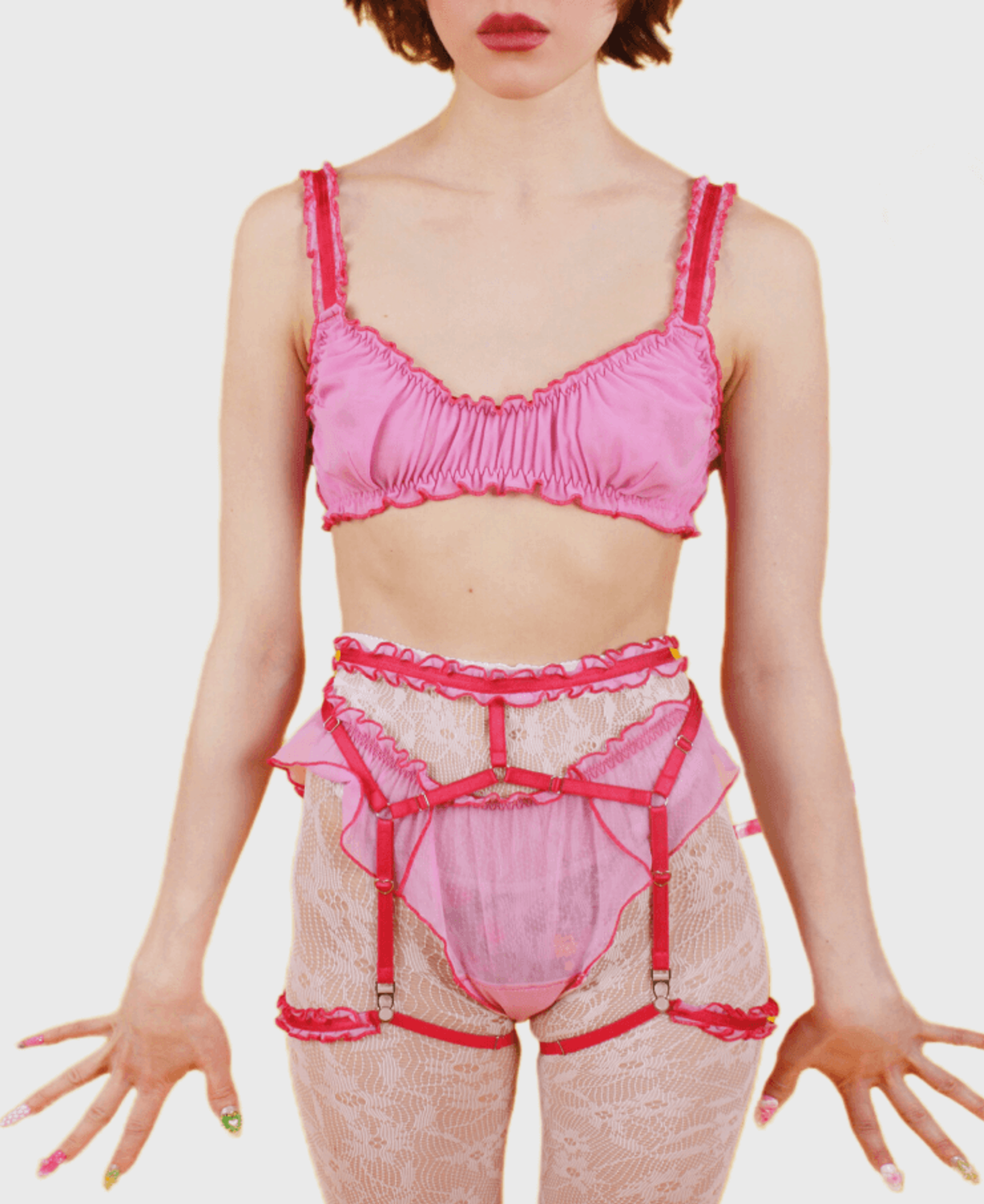 Комплект Loutique lingerie loumour pink