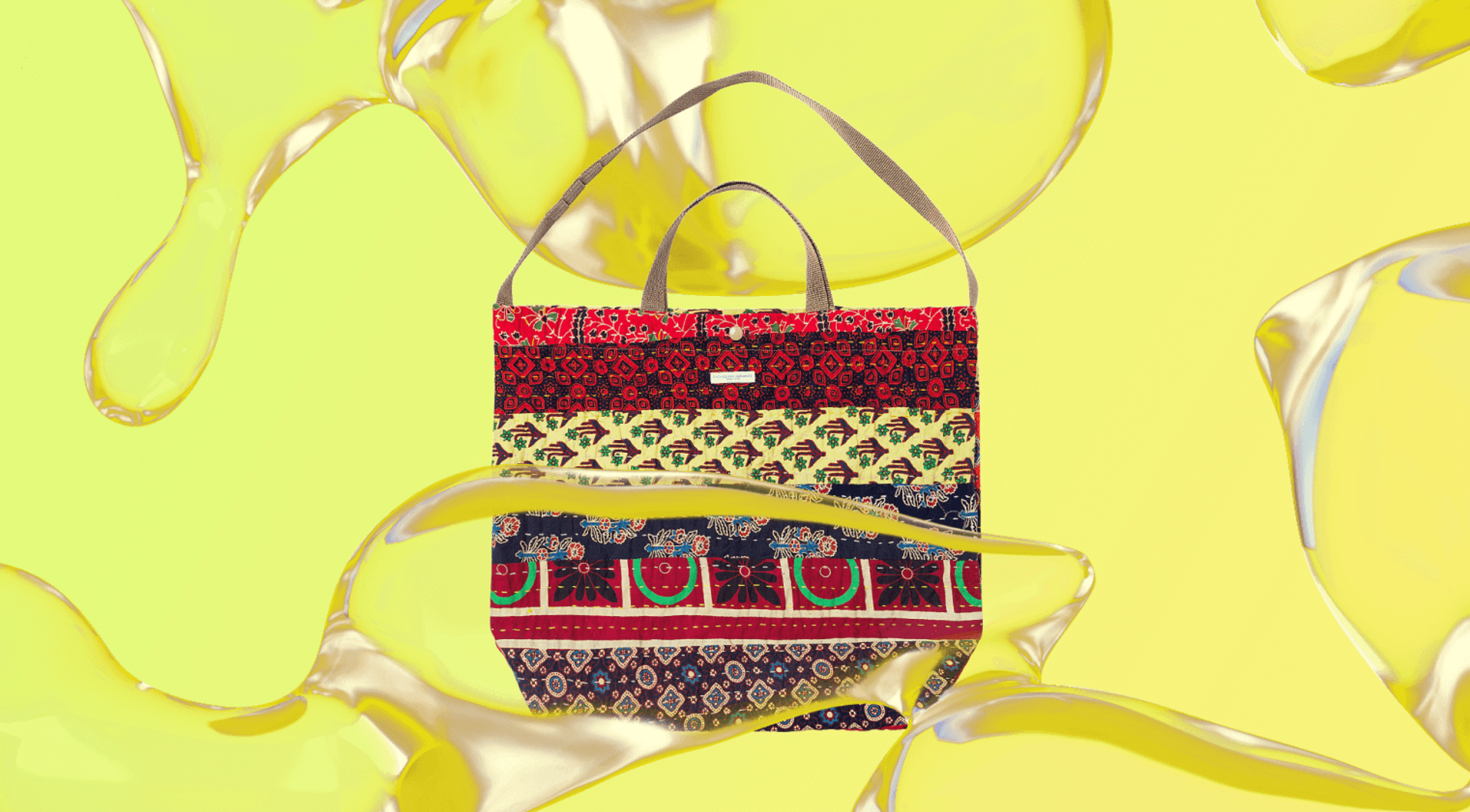 Сумка в стиле лоскутного одеяла Engineered Garments