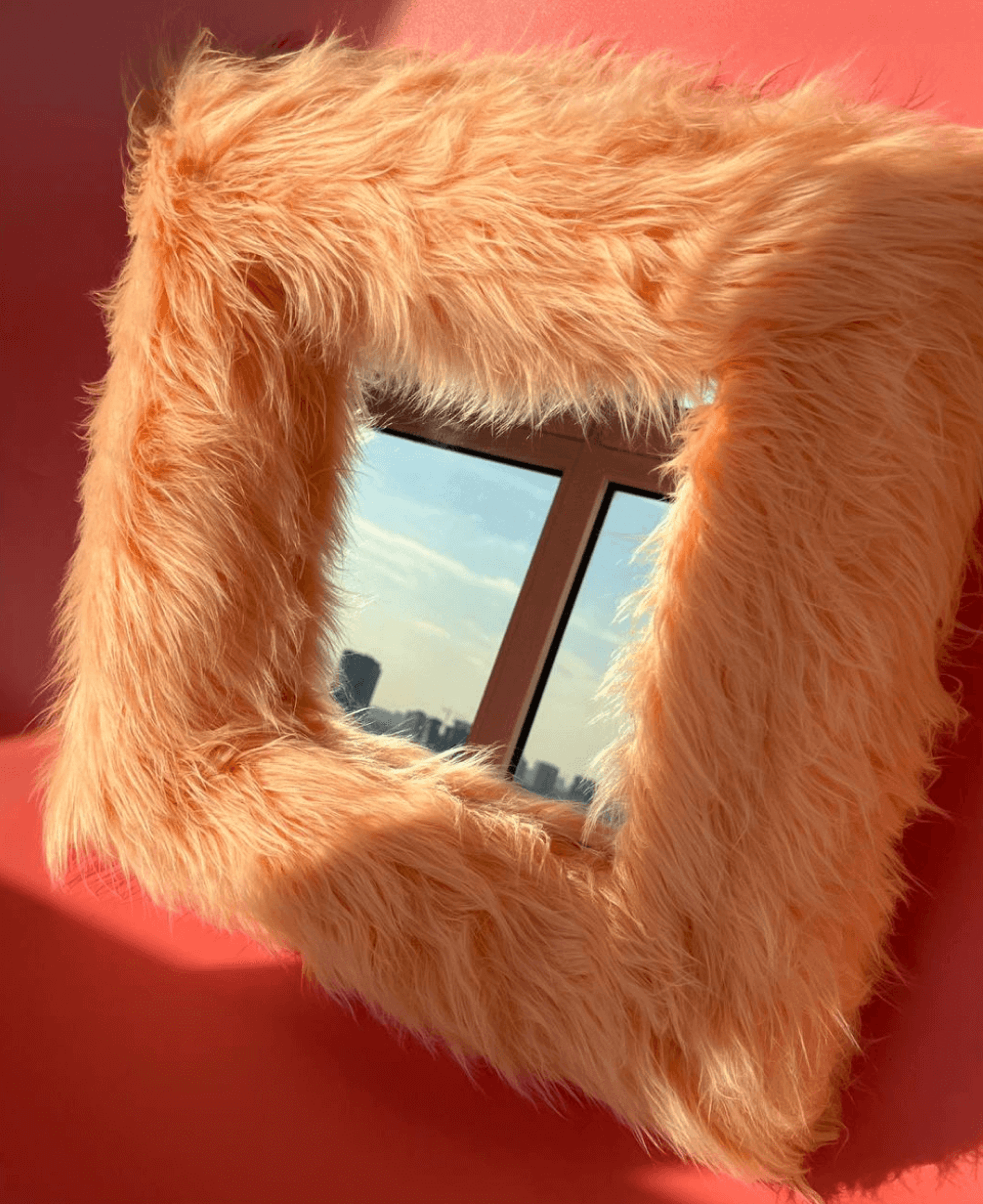 Зеркало Fur, 100×100 см