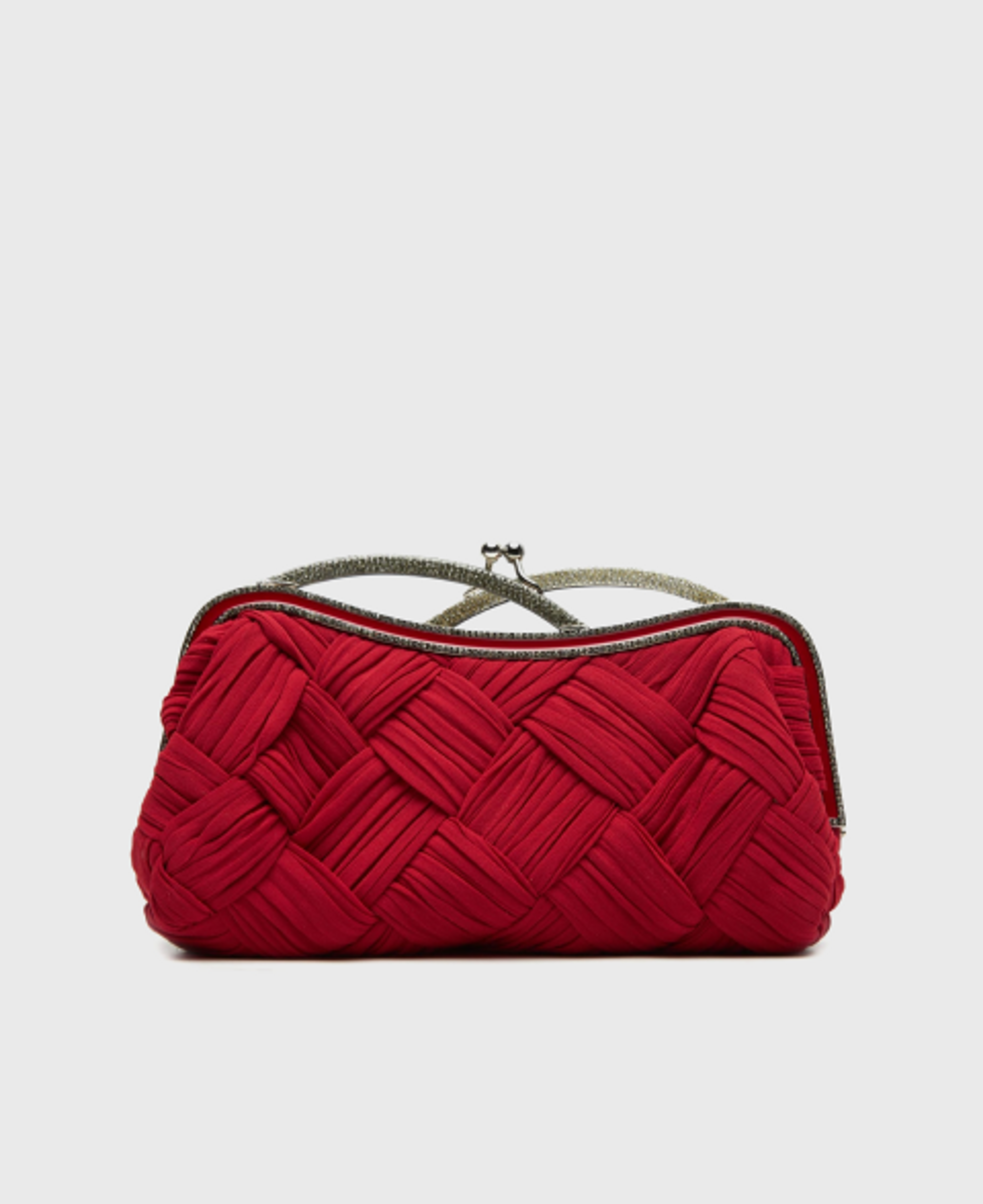Сумка Valentino Red Gem Detailed Clutch Bag