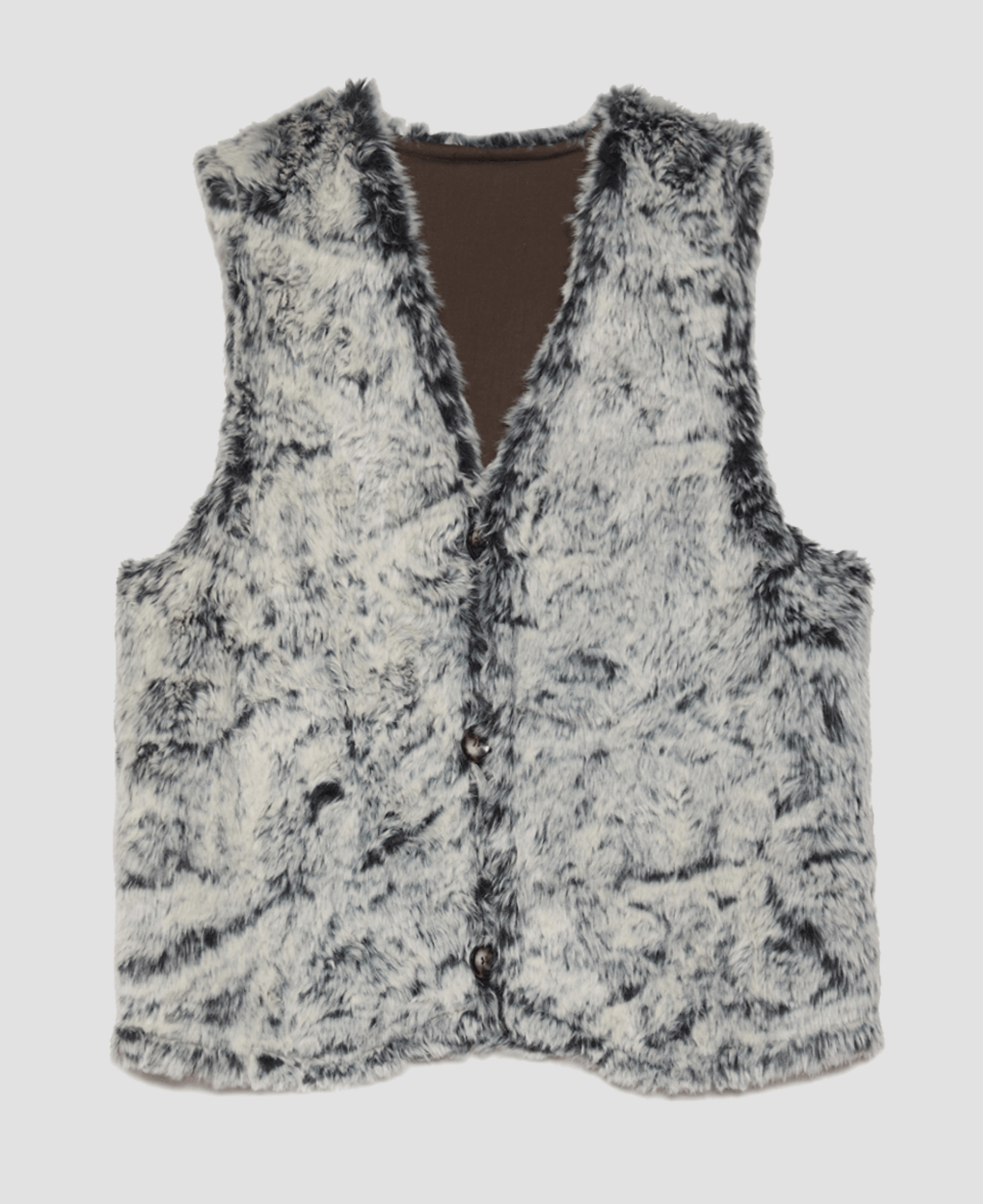 Жилет Black Sign Marble Fur Dene Vest