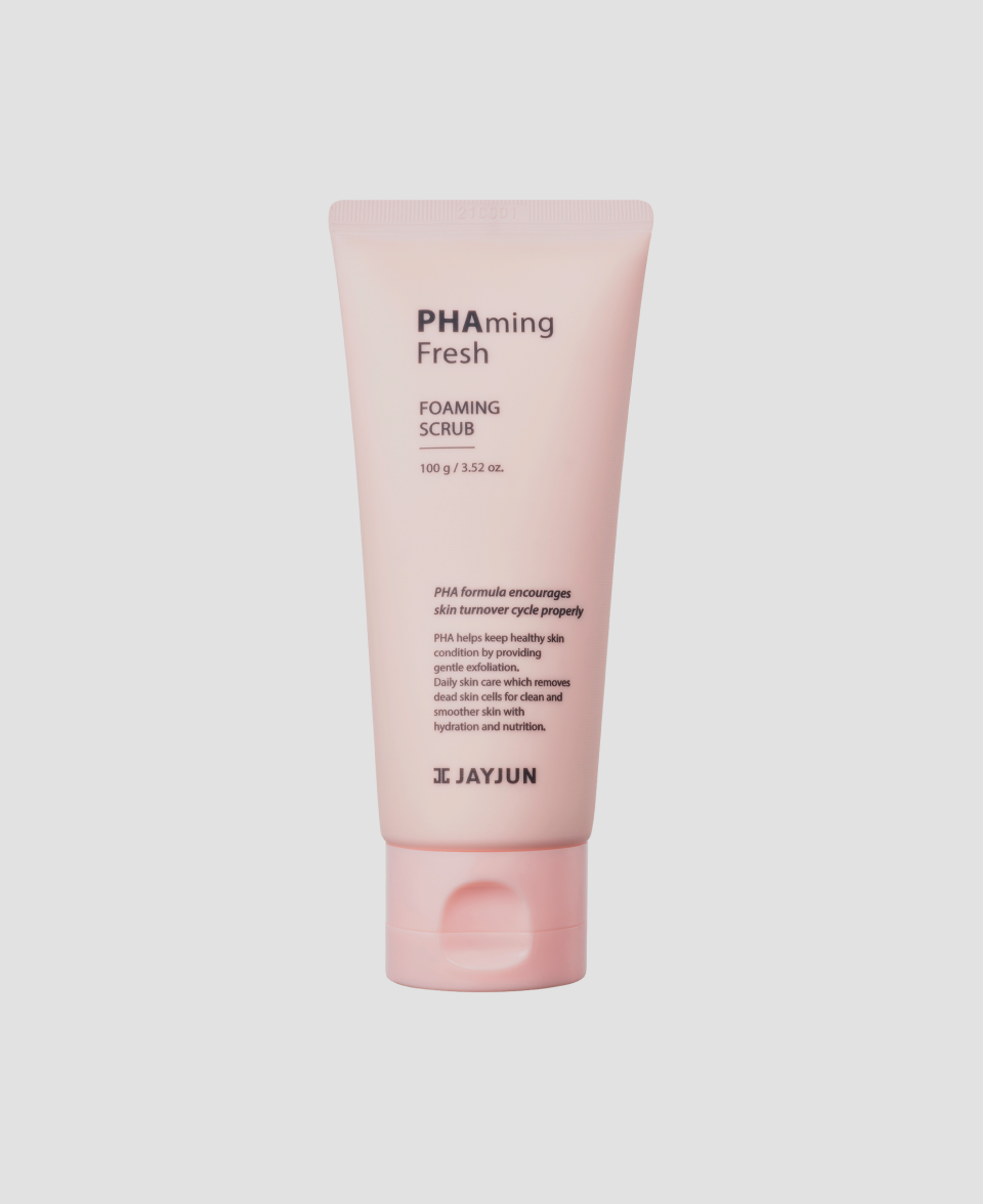 Деликатный пенящийся скраб для лица с PHA-кислотой JayJun PHAming Fresh Foaming Scrub 