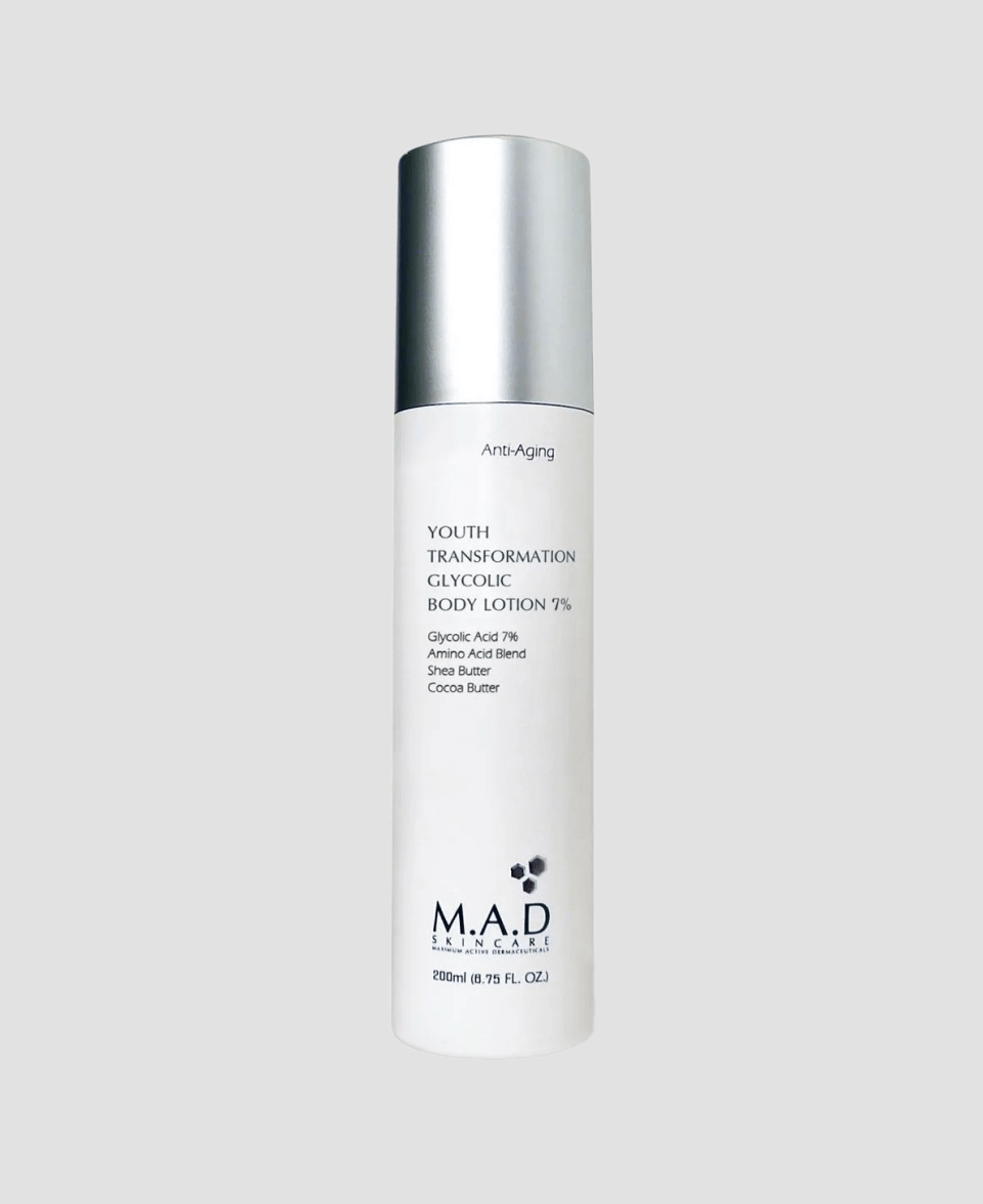 Лосьон для тела M.A.D. Skincare Youth Transformation Glycolic Body Lotion 7% 