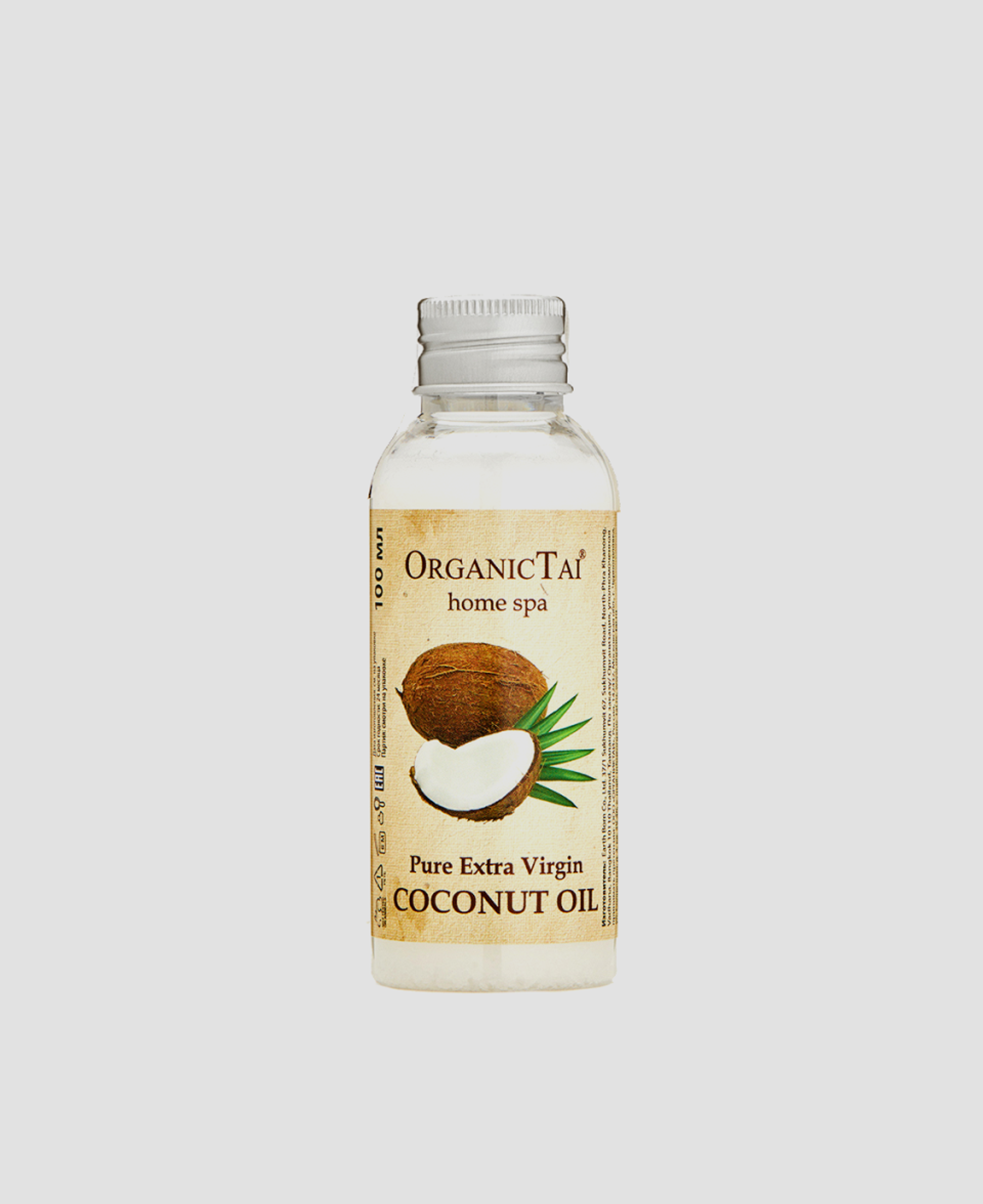 Чистое кокосовое масло холодного отжима Organic Tai