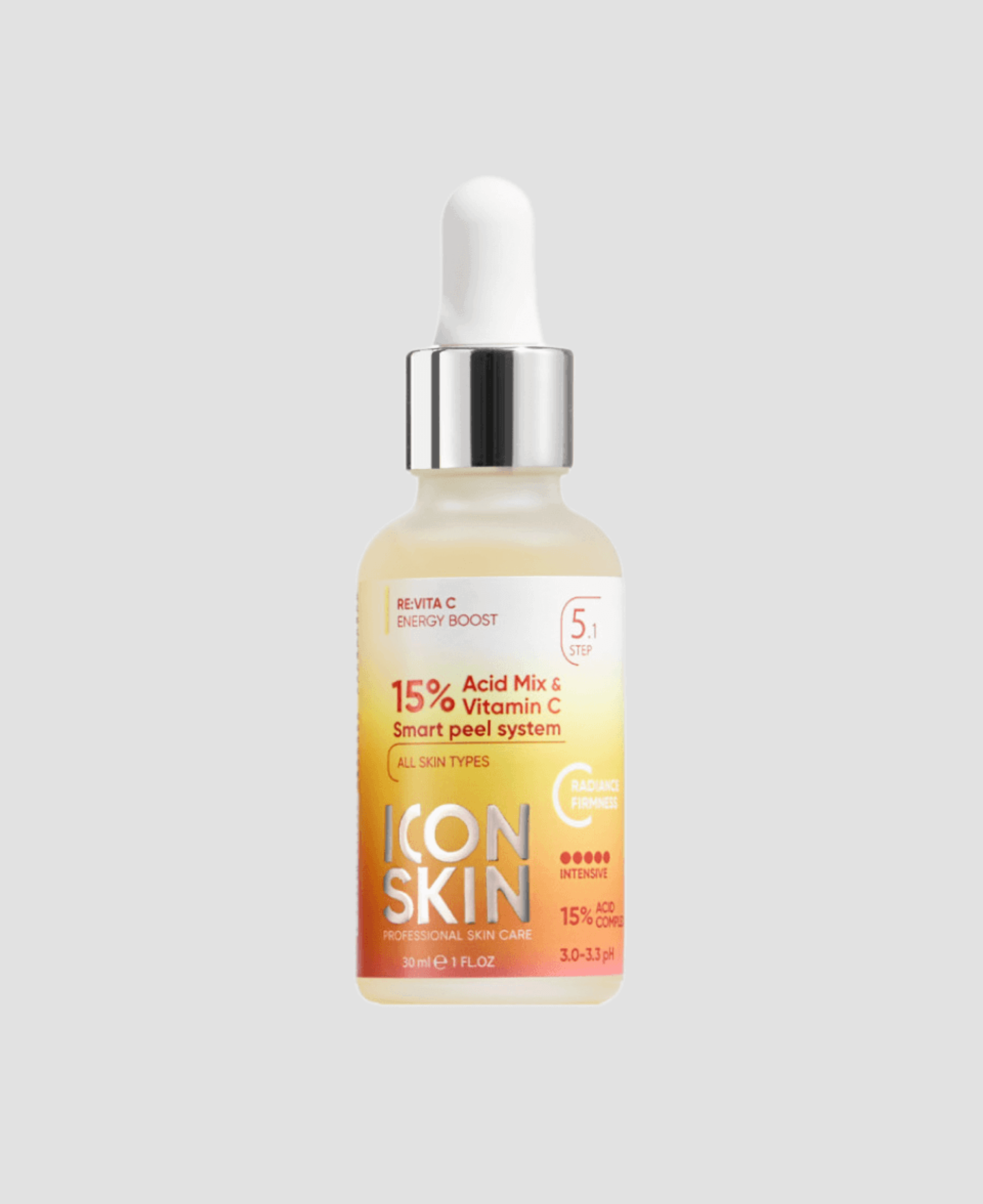 Пилинг Icon Skin 15% Acid Mix & Vitamin C  