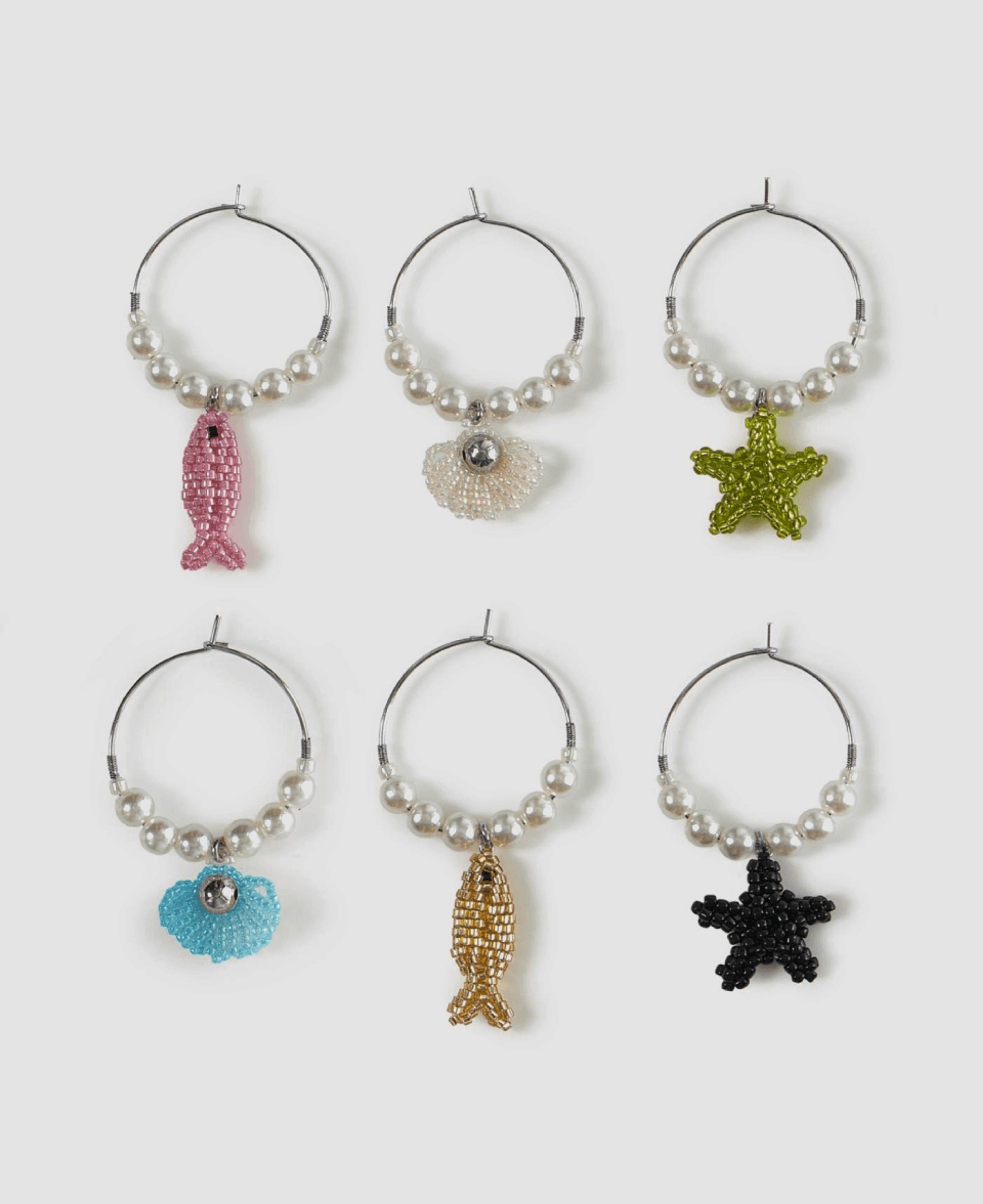 Набор бирок для бокалов Beaded Breakfast 