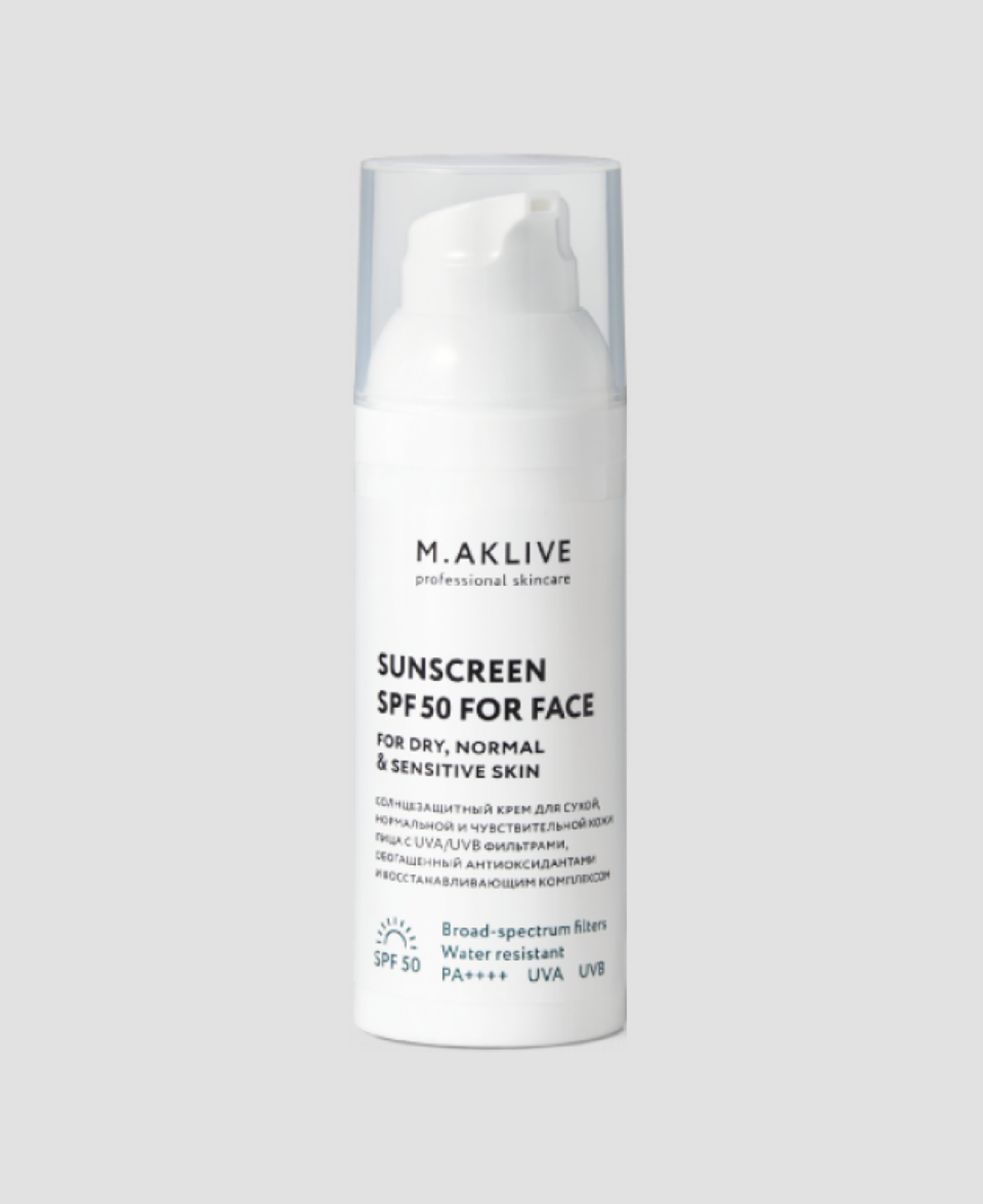 Крем M.Aklive Sunscreen SPF 30