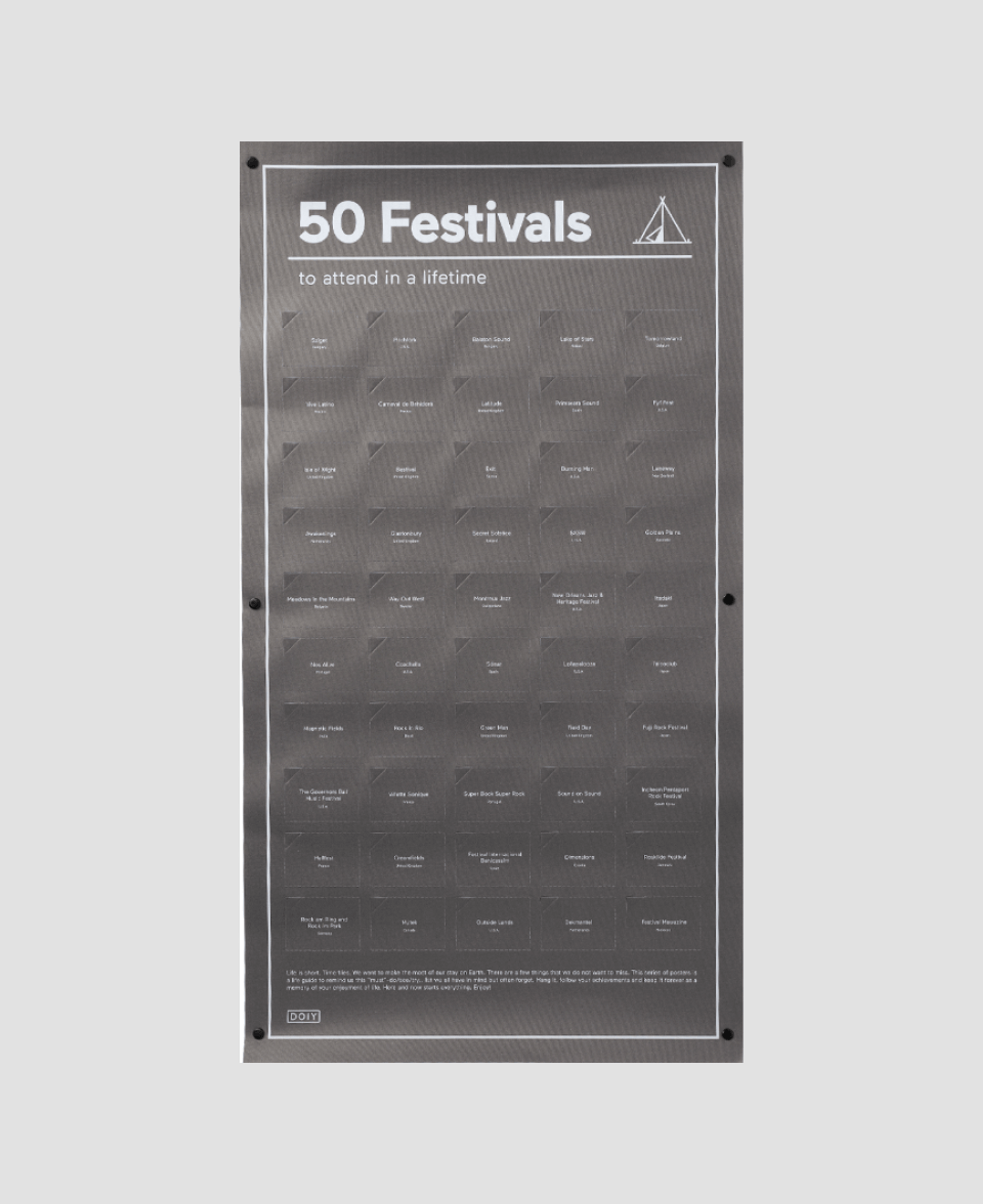 «50 фестивалей, которые нужно посетить в жизни», Doiy 